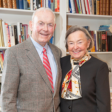 Peter ’55 and Honey McLaughlin GP’13,’19,’24,’24. Link to their story